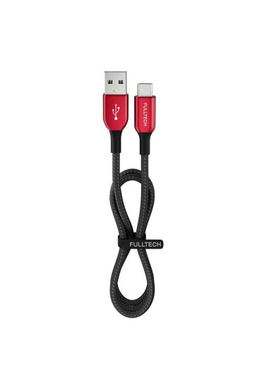 15 Watt 3A Usb-A To Type-C 1.2M Hızlı Şarj Kablosu Kırmızı FC36
