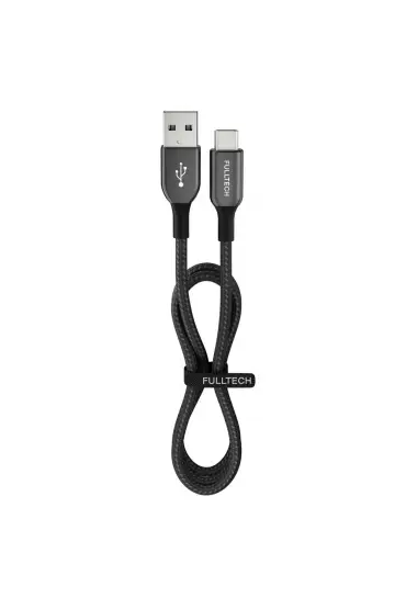 15 Watt 3A Usb-A To Type-C 1.2M Hızlı Şarj Kablosu Siyah FC36