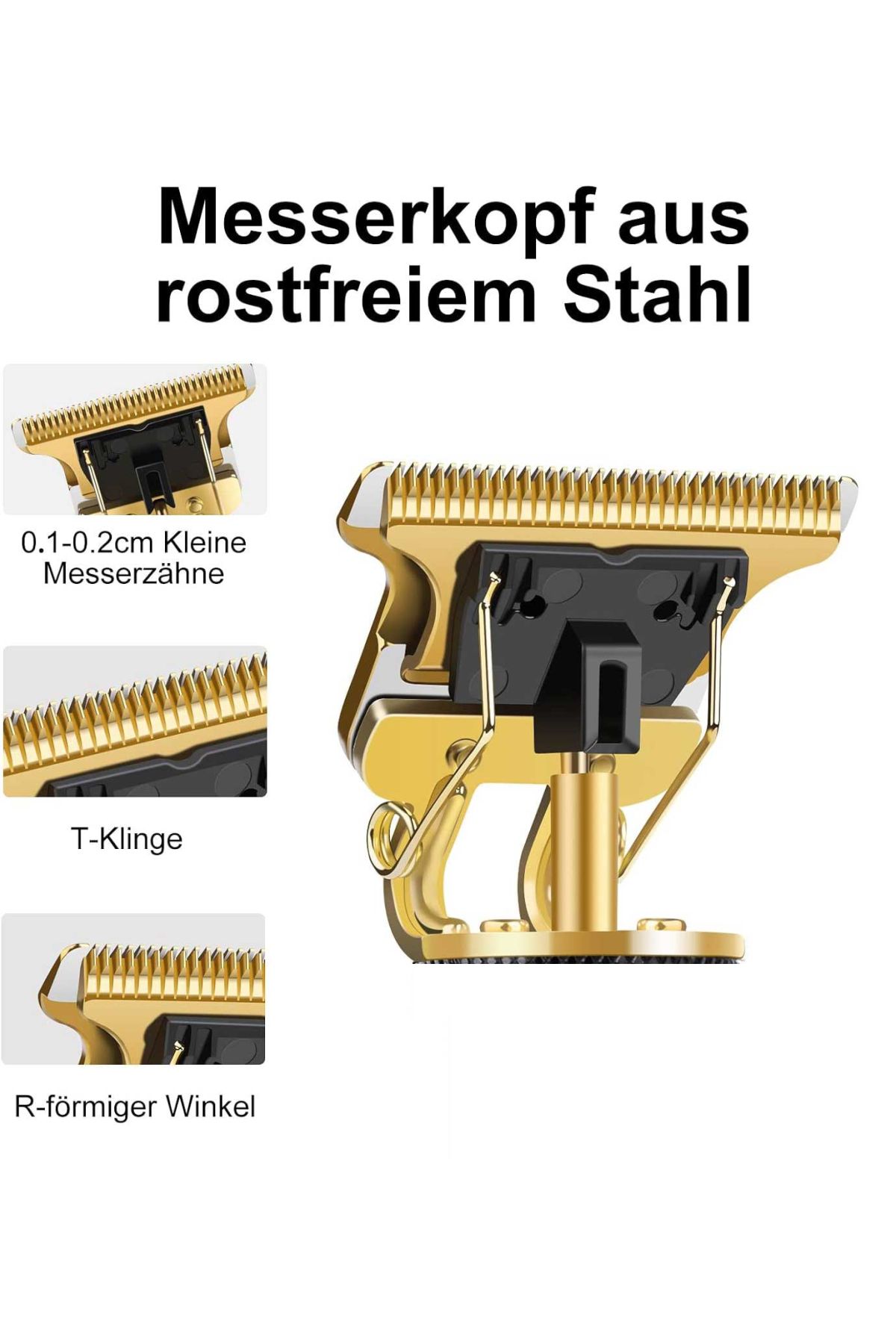 Şarj Edilebilir Sakal Hassas Profesyonel Tıraş Makinesi Siyah RF-1218