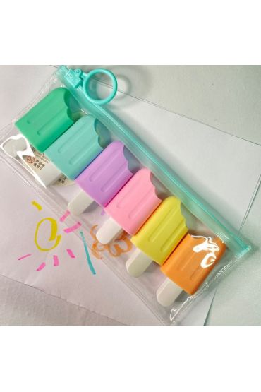 6'lı Fosforlu Dondurma Kalem