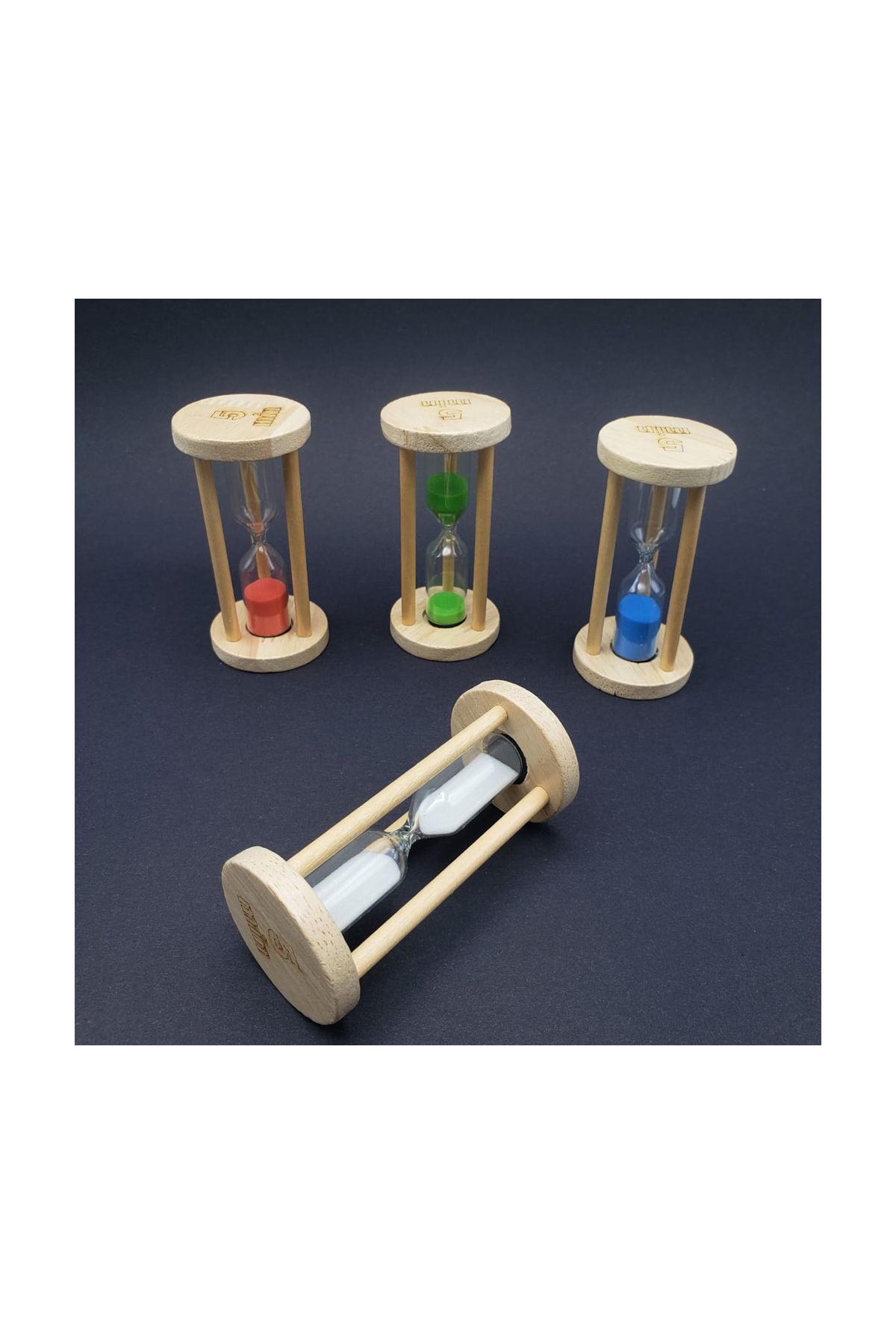 Ahşap 1 Dakika Kum Saati