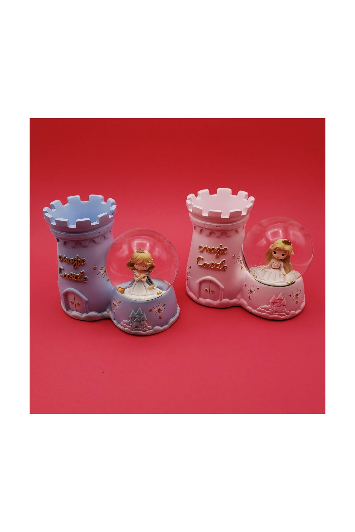 Işıklı Kalemlikli Kar Küresi