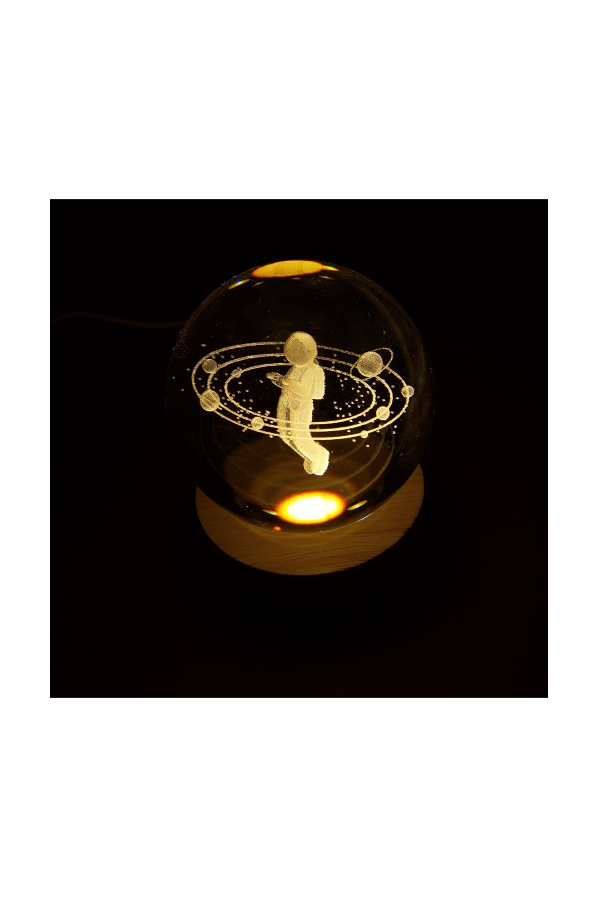 Astronot Tasarımlı Usb'li Cam Küre