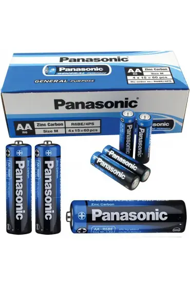 Panasonic Manganez Kalem AA Pil 60 Adet