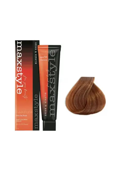 Maxstyle Argan Keratin Saç Boyası 7.34 Karamel x 2 Adet