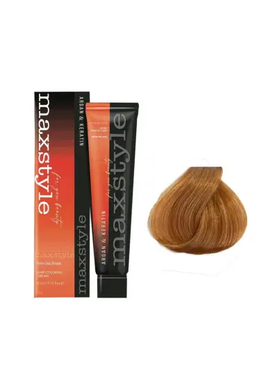 Maxstyle Argan Keratin Saç Boyası 8.34 Açık Karamel x 2 Adet