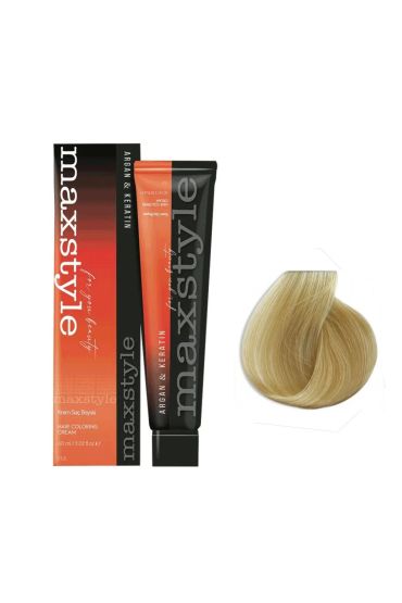 Maxstyle Argan Keratin Saç Boyası 10.0 Açık Sarı x 2 Adet