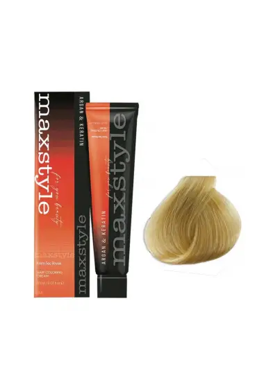Maxstyle Argan Keratin Saç Boyası 9.3 Sarı Dore  x 5 Adet + Sıvı oksidan 5 Adet