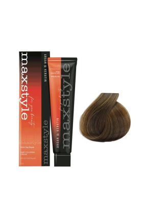 Maxstyle Argan Keratin Saç Boyası 7.00 Yoğun Kumral  x 6 Adet + Sıvı oksidan 6 Adet