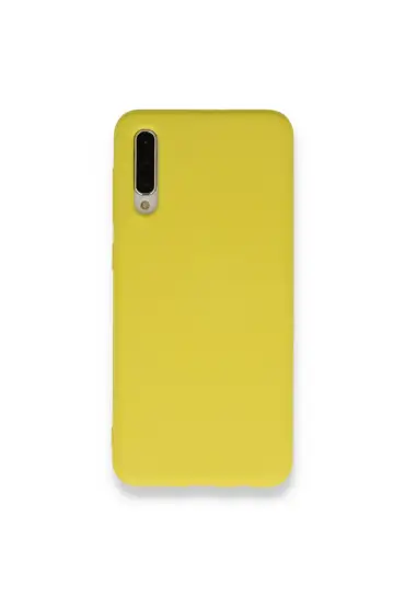  Samsung Galaxy A50s Kılıf Nano İçi Kadife  Silikon - Ürün Rengi : Sarı