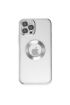  İphone 12 Pro Max Kılıf Slot Silikon - Ürün Rengi : Gümüş