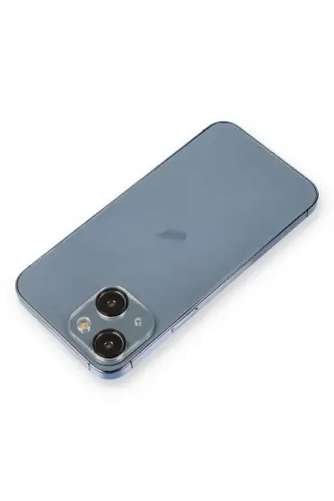  İphone 14 Metal Kamera Lens Koruma Cam - Ürün Rengi : Mavi