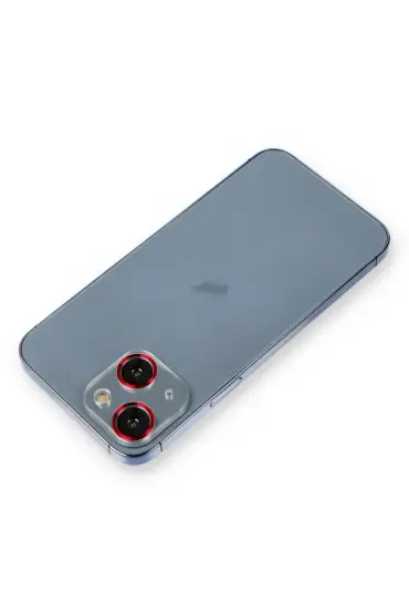  İphone 14 Metal Kamera Lens Koruma Cam - Ürün Rengi : Mavi