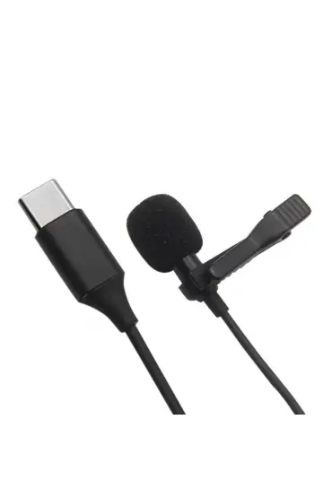  Type-c 2 Metre Double Mikrofon - Ürün Rengi : Siyah