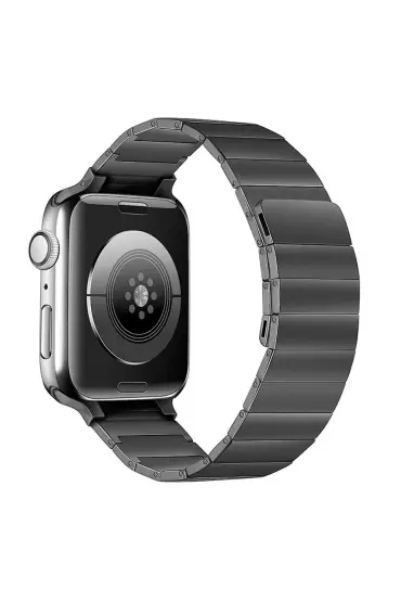  Apple Watch 38mm KrHuks Kordon - Ürün Rengi : Siyah