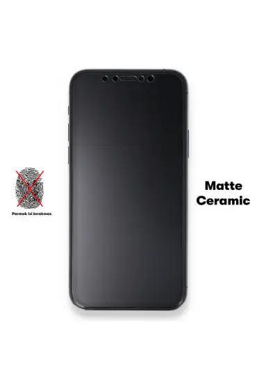  İphone 11 Mat Seramik Nano Ekran Koruyucu - Ürün Rengi : Siyah