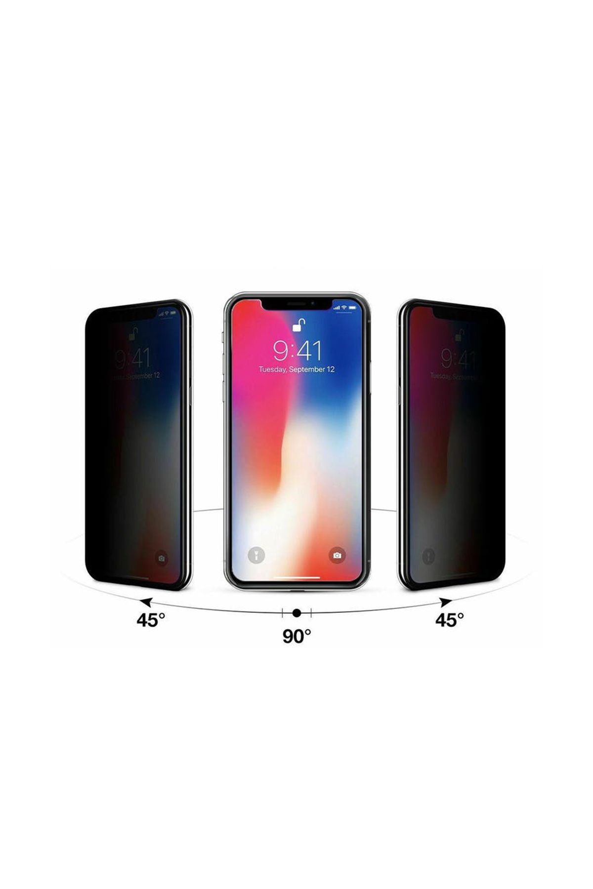 Xiaomi Redmi 7a 5d Hayalet Cam Ekran Koruyucu - Ürün Rengi : Siyah