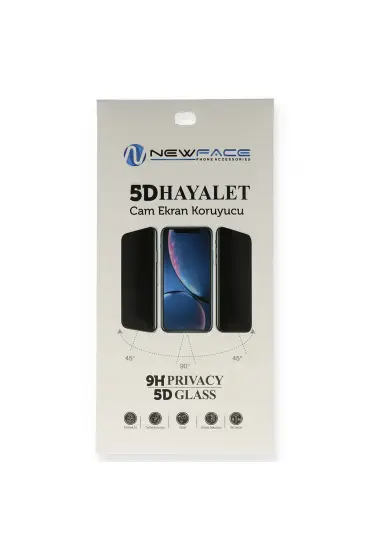  Huawei P40 Lite E 5d Hayalet Cam Ekran Koruyucu - Ürün Rengi : Siyah