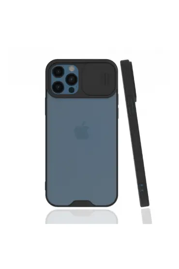  İphone 12 Pro Max Kılıf Platin Kamera Koruma Silikon - Ürün Rengi : Lacivert