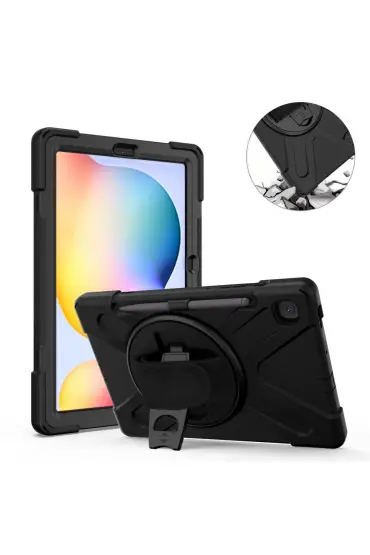  Samsung Galaxy P610 Tab S6 Lite 10.4 Kılıf Amazing Tablet Kapak - Ürün Rengi : Siyah