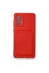  Samsung Galaxy A32 Kılıf Kelvin Kartvizitli Silikon - Ürün Rengi : Kırmızı