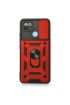  Realme C21 Kılıf Pars Lens Yüzüklü Silikon - Ürün Rengi : Kırmızı