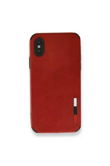  İphone X Kılıf Loop Deri Silikon - Ürün Rengi : Kırmızı