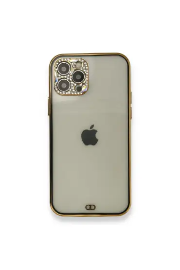  İphone 12 Pro Kılıf Liva Taşlı Silikon - Ürün Rengi : Mor
