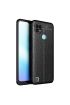  Realme C25 Kılıf Focus Derili Silikon - Ürün Rengi : Siyah