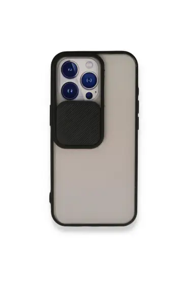 İphone 13 Pro Kılıf Palm Buzlu Kamera Sürgülü Silikon - Ürün Rengi : Lacivert