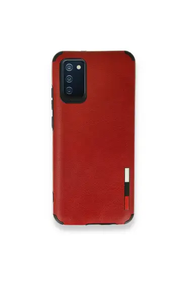  Samsung Galaxy A03s Kılıf Loop Deri Silikon - Ürün Rengi : Kırmızı