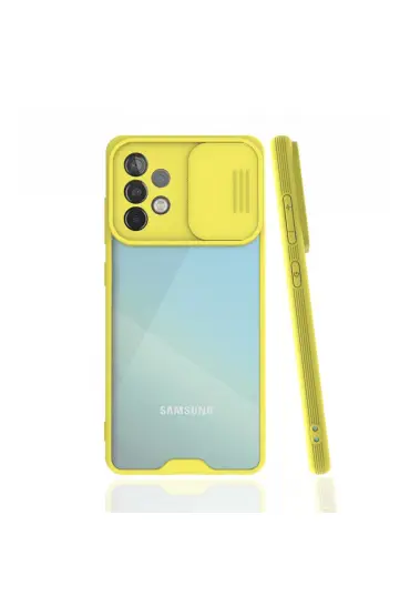  Samsung Galaxy A52s Kılıf Platin Kamera Koruma Silikon - Ürün Rengi : Sarı