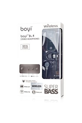  Boyi12 Kablosuz Kulaklık - Ürün Rengi : Siyah