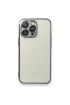  İphone 13 Pro Kılıf Razer Lensli Silikon - Ürün Rengi : Gümüş