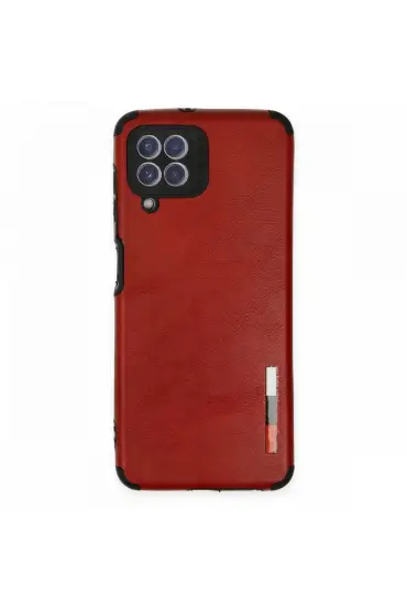  Samsung Galaxy M22 Kılıf Loop Deri Silikon - Ürün Rengi : Kırmızı