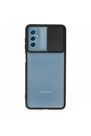  Samsung Galaxy M52 5g Kılıf Palm Buzlu Kamera Sürgülü Silikon - Ürün Rengi : Lila
