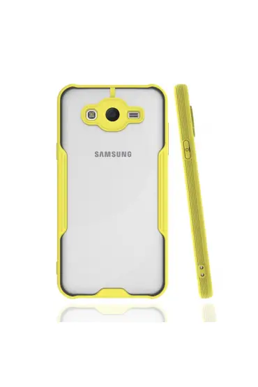 Samsung Galaxy J7 Kılıf Platin Silikon - Ürün Rengi : Sarı