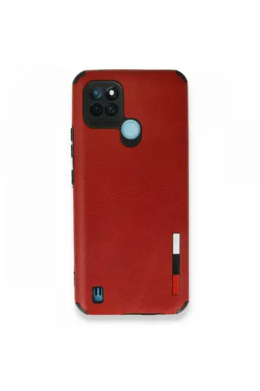  Realme C25y Kılıf Loop Deri Silikon - Ürün Rengi : Kırmızı