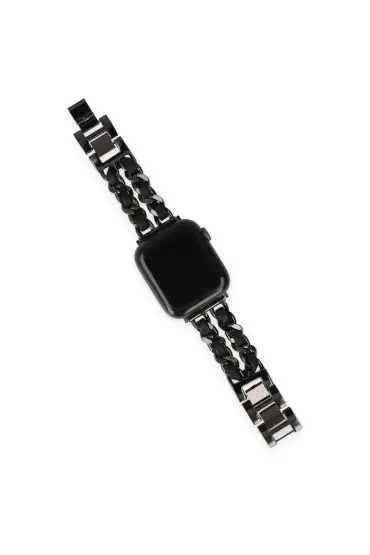  Apple Watch 41mm Kr405 Metal Bakla Kordon - Ürün Rengi : Lila