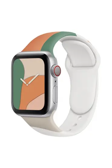  Apple Watch 40mm Kr407 Kamuflaj Silikon Kordon - Ürün Rengi : Desen 5