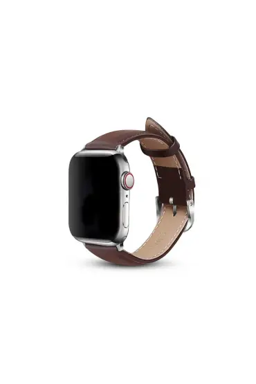  Apple Watch 45mm Nl26 Deri Kordon - Ürün Rengi : Kahverengi