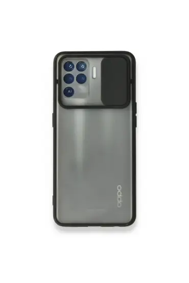  Oppo Reno 5 Lite Kılıf Palm Buzlu Kamera Sürgülü Silikon - Ürün Rengi : Lila
