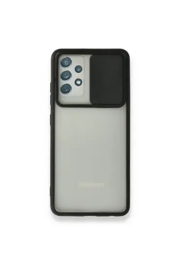  Samsung Galaxy A52 Kılıf Palm Buzlu Kamera Sürgülü Silikon - Ürün Rengi : Sarı