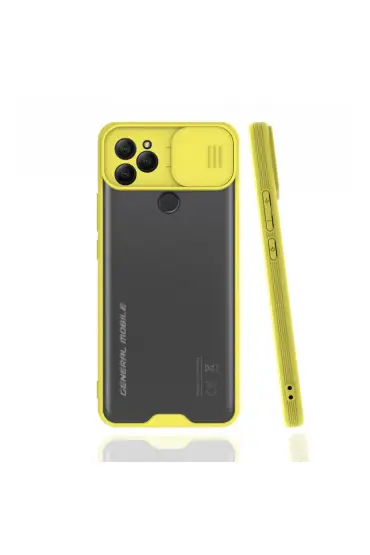  General Mobile Gm 21 Kılıf Platin Kamera Koruma Silikon - Ürün Rengi : Sarı