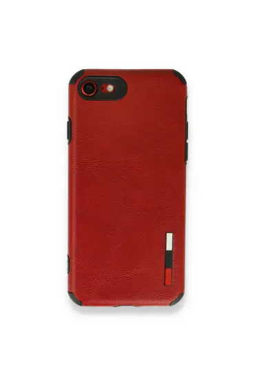  İphone 8 Kılıf Loop Deri Silikon - Ürün Rengi : Kırmızı
