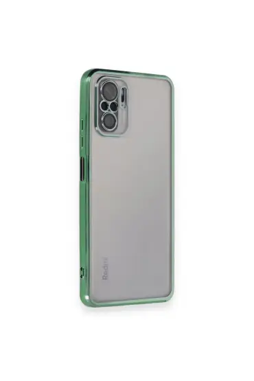  Xiaomi Redmi Note 10s Kılıf Razer Lensli Silikon - Ürün Rengi : Yeşil