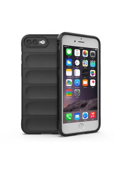  İphone 8 Plus Kılıf Optimum Silikon - Ürün Rengi : Siyah