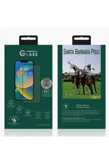  Santa Barbara Polo Racquet Club İphone 14 3d Premium Cam Ekran Koruyucu - Ürün Rengi : Siyah