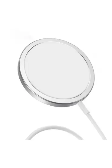  Hoco Cw30 Pro 1m Kablosuz Magsafe Şarj Cihazı - Ürün Rengi : Gümüş