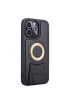  İphone 14 Pro Kılıf Merkür Magneticsafe Standlı Kapak - Ürün Rengi : Lacivert